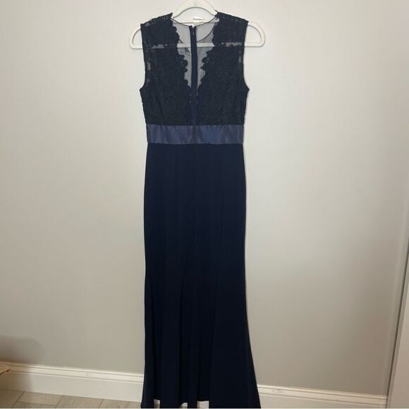 Theia Deep Midnight Gown size 4 Flawed - Picture 10 of 10